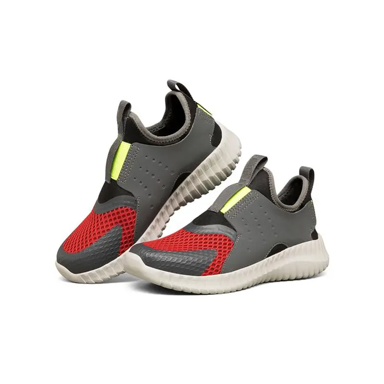 Customized T/T  L/C Leather Mesh Breathable Running Sports Sneaker China OEM ODM Service Children Kids Summer Walking Shoes